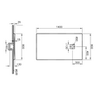 VITRA V-Stone Shower Trays 140x80