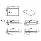 VITRA Leaf Shower Trays 120x80