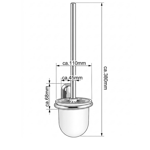 Brosse WC et support Enzo Rodi Mainz
