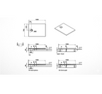 VITRA Leaf shower trays 100x75