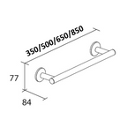 Towel holder BRAVAT Miami 35-50-65-85