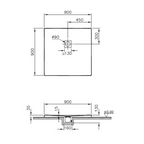 Vitra V-Stone 90x90 Shower Trays