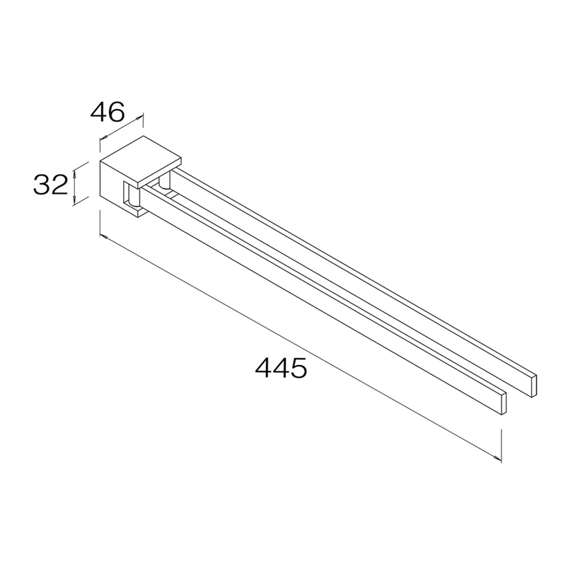 Porte-serviettes double BRAVAT New York 45
