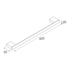 Towel rail BRAVAT New York 45-60-80