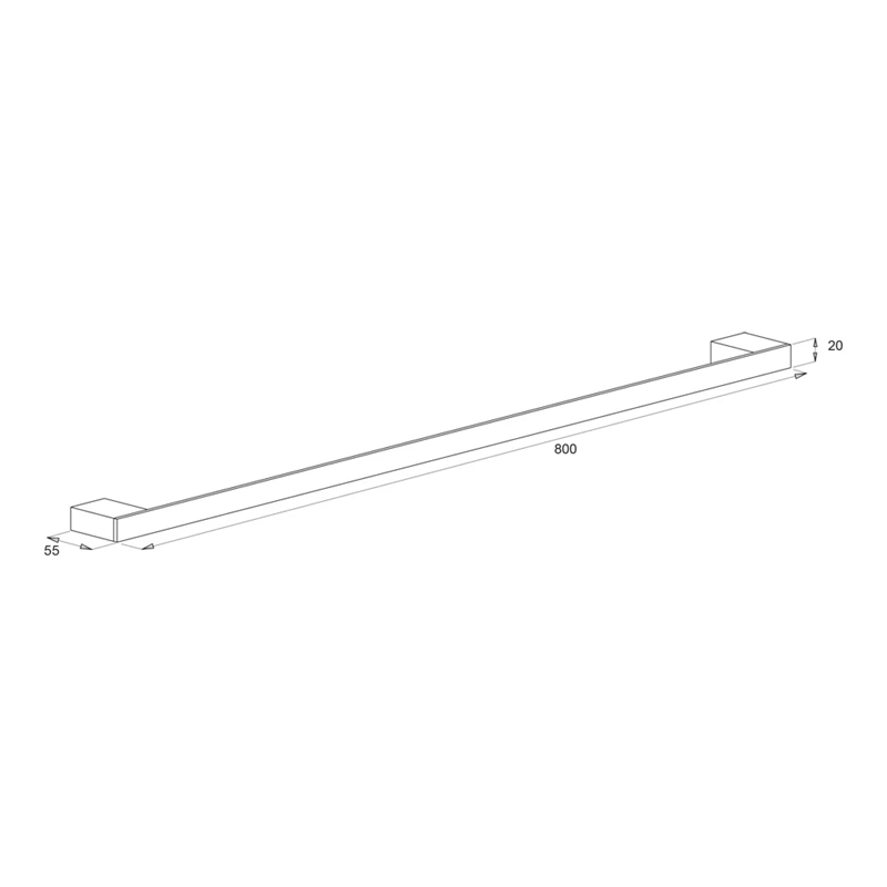 porte-serviettes BRAVAT New York 45-60-80
