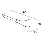BRAVAT Monaco toilet paper holder
