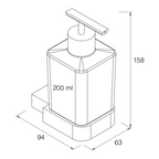 Distributeur de savon liquide BRAVAT New York