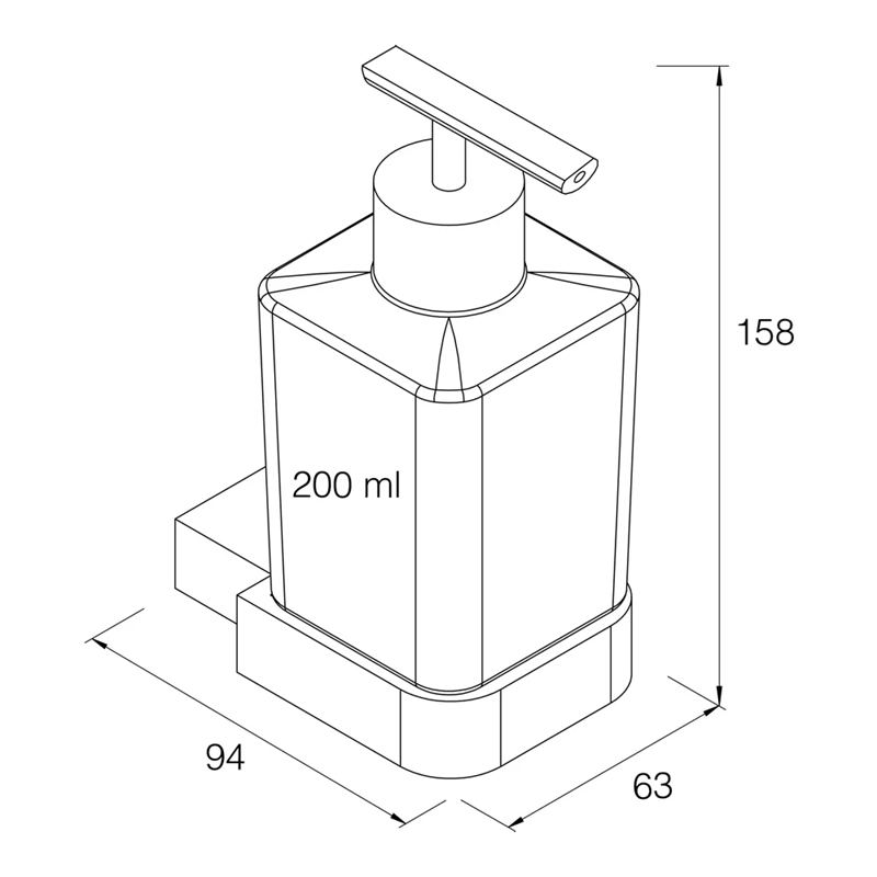 Distributeur de savon liquide BRAVAT New York