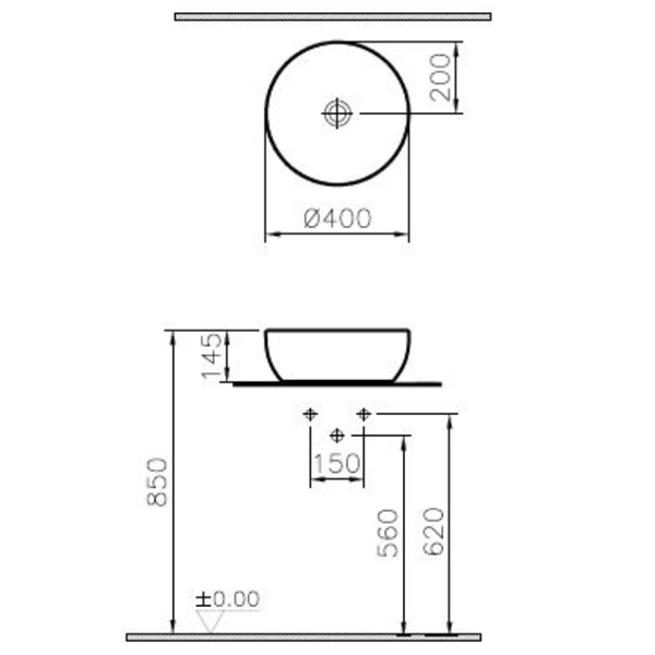 Vasque à poser VITRA Outline 40