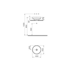 Countertop, recessed, or undermount basin VITRA Water Jewels 40x40