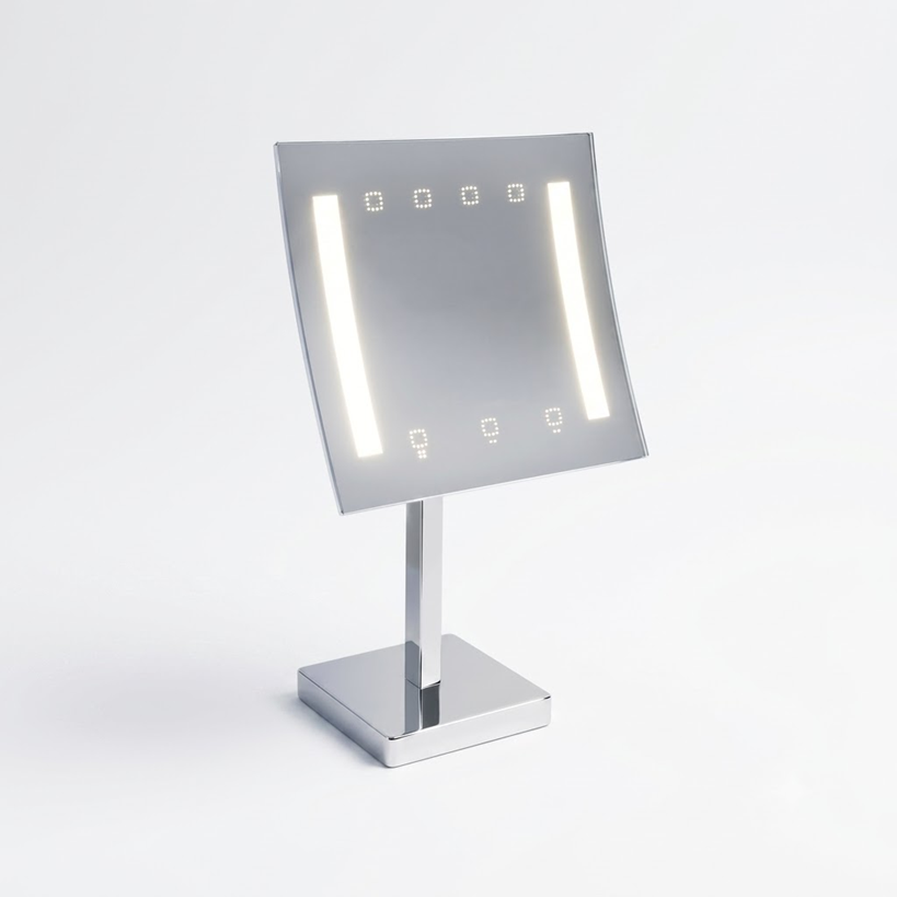 Miroir cosmétique LED rechargeable BRAVAT Lamia