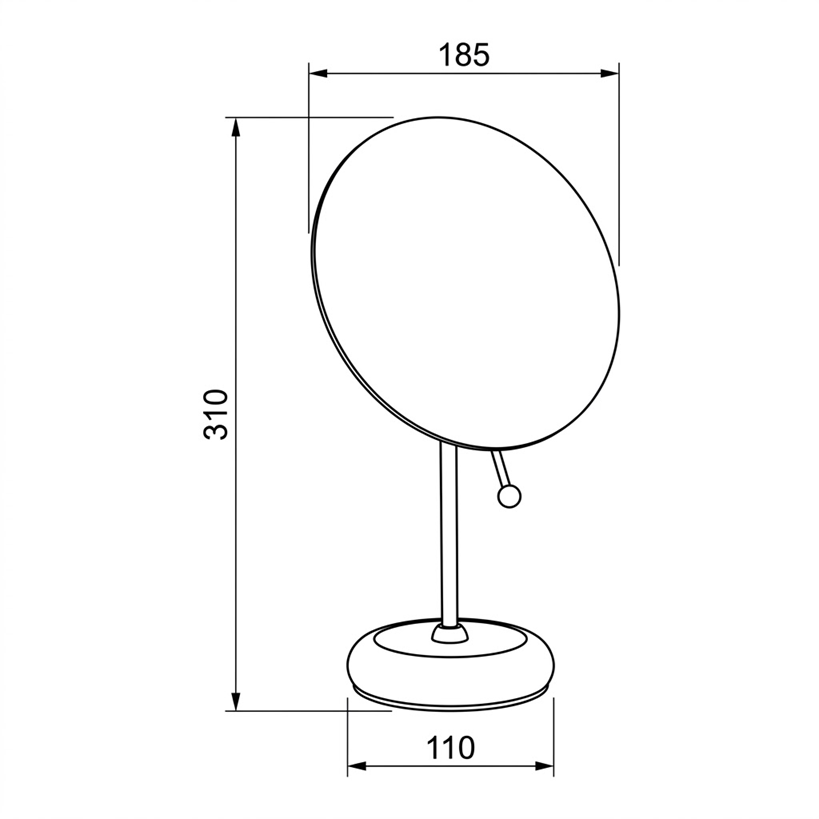 Miroir cosmétique Roman Dietsche Bravat