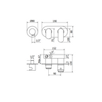 Mitigeur thermostatique encastré ROVIRA Ten 2 voies