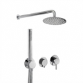 Kit de douche encastrée thermostatique Rovira Link – 2 voies avec douche de tête