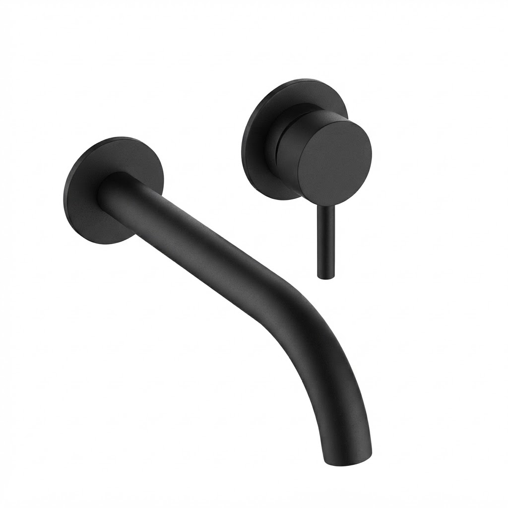 Mitigeur de lavabo encastré Rovira Link Edition Noir Mat