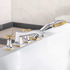 Mitigeur de baignoire 4 trous à poser sur plage HANSGROHE Metropol Classic