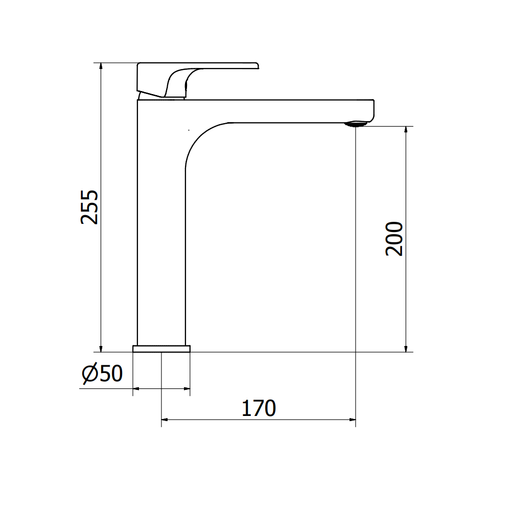 Mitigeur de lavabo pour vasque à poser ROVIRA Kai