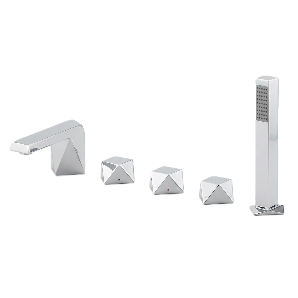 Mitigeur de baignoire 5 trous sur plage BRAVAT Diamond Royal Bath
