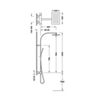 Ensemble de douche thermostatique mural 2 voies TRES Slim
