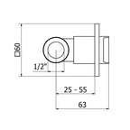 Robinet d’arrêt 1/2" avec filtre ROVIRA