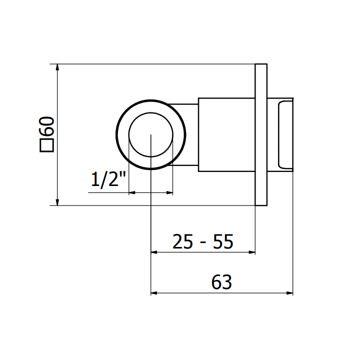 Robinet d’arrêt 1/2" avec filtre ROVIRA