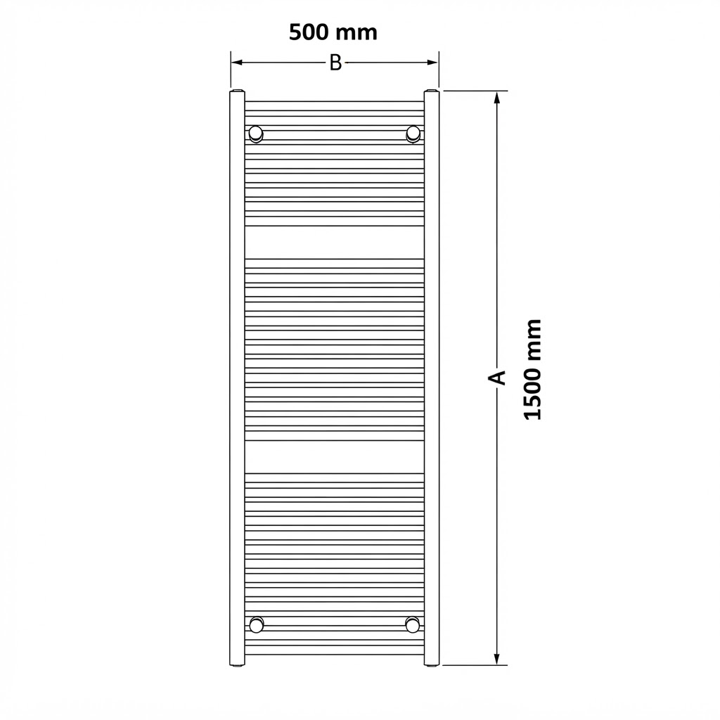 Sèche-serviettes électrique ERCOS Tekno Cromato