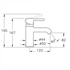 Mitigeur de lavabo VITRA Minimax S