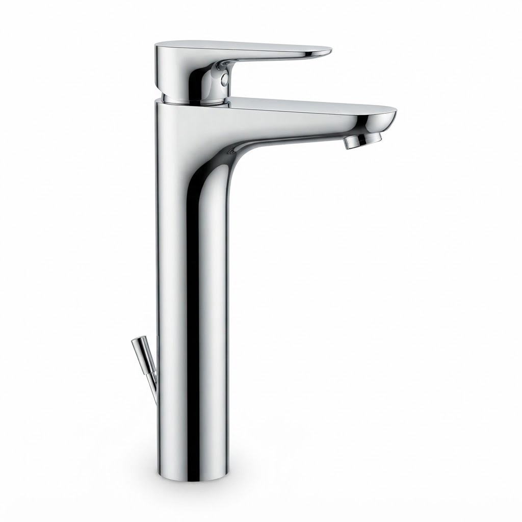 Robinet de lavabo pour vasque VITRA X-Line BlueEco & BlueStep avec une garniture de vidage 12 l/min