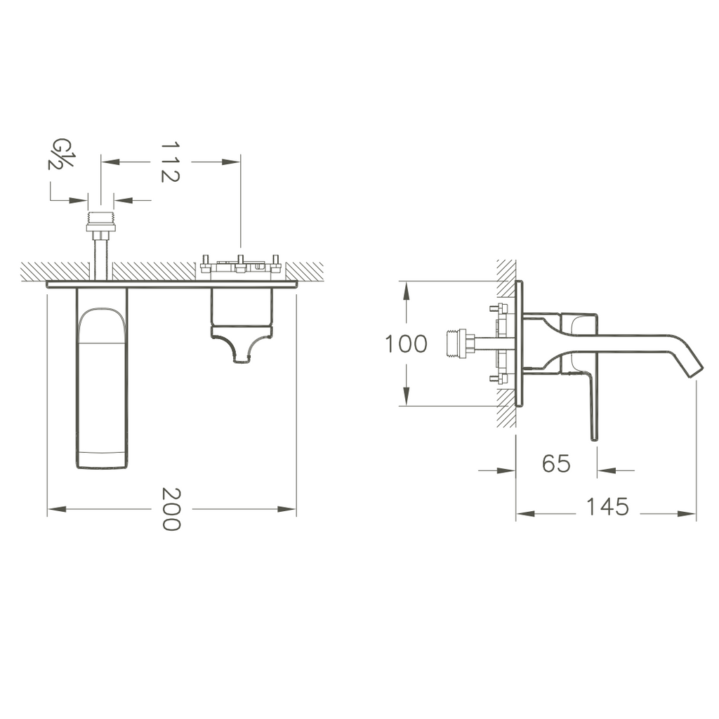 Robinet de lavabo à encastrer VitrA Suit U