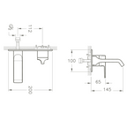 Robinet de lavabo à encastrer VitrA Suit U