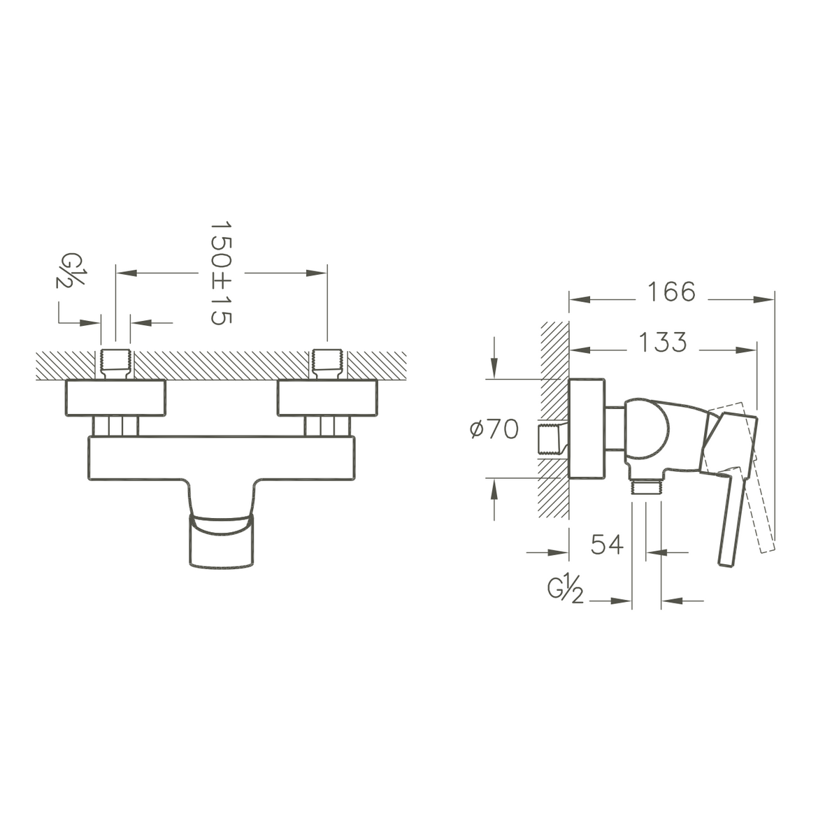 Mitigeur de douche VitrA Minimax S