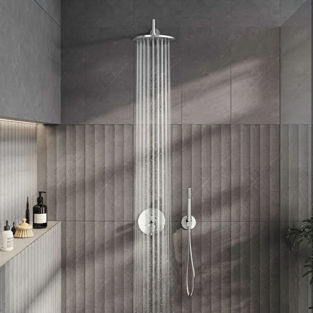 Mitigeur thermostatique bain/douche encastré VitrA Origin V-Box 2 voies