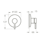 Mitigeur de douche encastré VitrA Origin