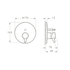 Mitigeur bain-douche encastré 2 voies VitrA Nest Trendy