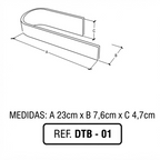 Porte-serviettes mural pour bidet INNOVA Dyagonal
