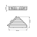 Étagère d’angle de douche semi-profonde Baño Diseño