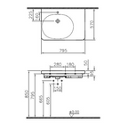 Vitra Conforma Accessible Washbasin 80x57