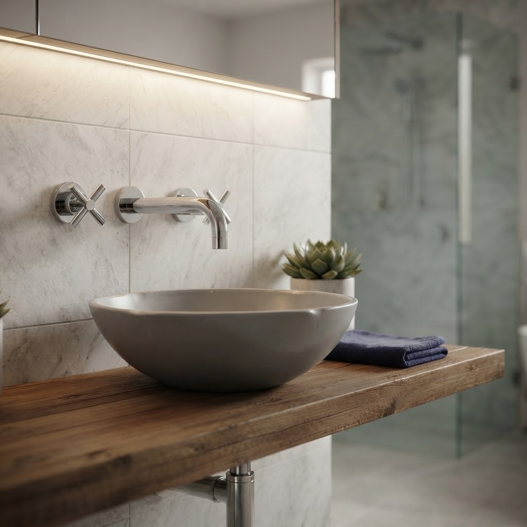 Robinet de lavabo mural 3 trous CRISTINA Exclusive