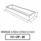 Porte-serviettes mural INNOVA Lineal Lamber 40cm