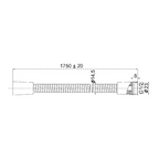 Flexible de douche BRAVAT 175 cm