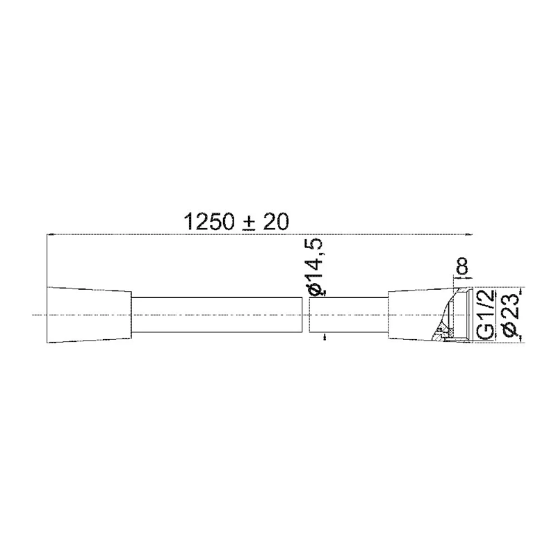 Flexible de douche BRAVAT 125 cm