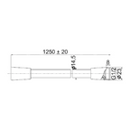 Flexible de douche BRAVAT 125 cm