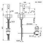 Robinet de lavabo GESSI Tornita
