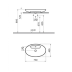 VITRA Memoria 75 Countertop Basin