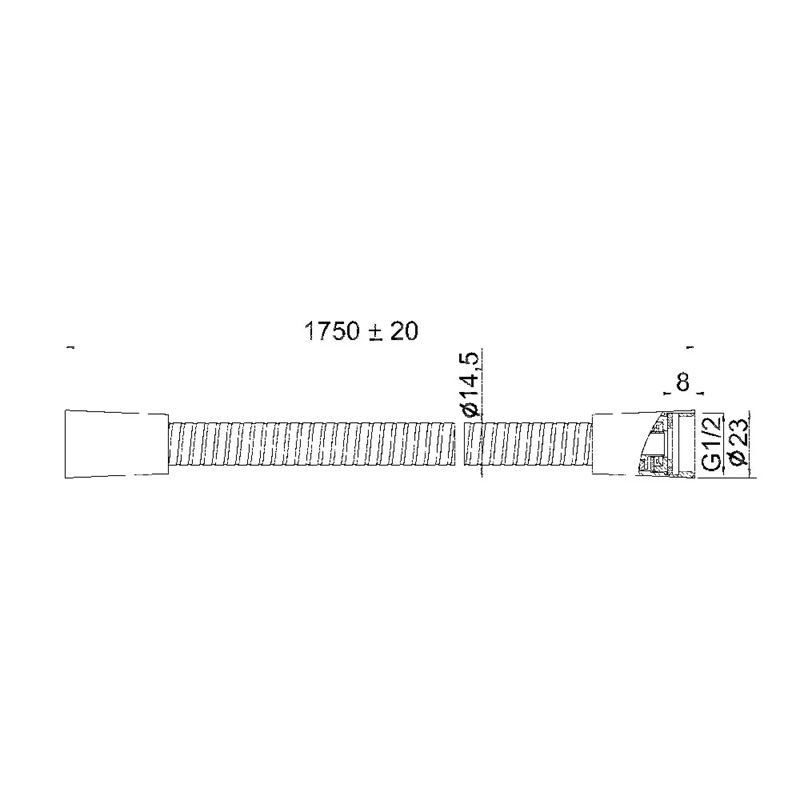 Flexible de douche BRAVAT 175 cm
