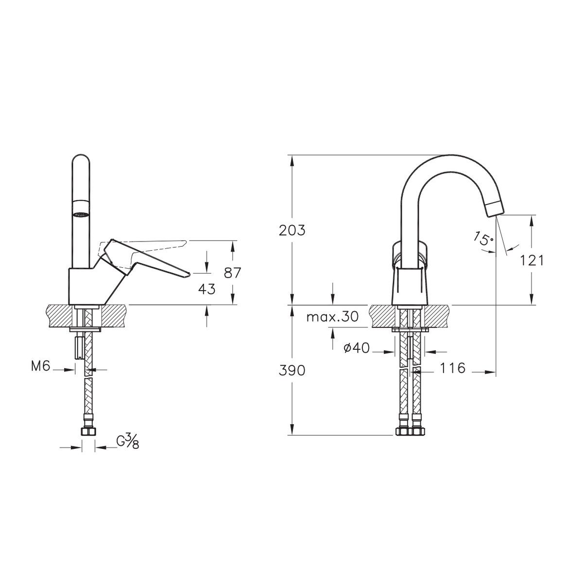 Robinet de lavabo VitrA Solid S