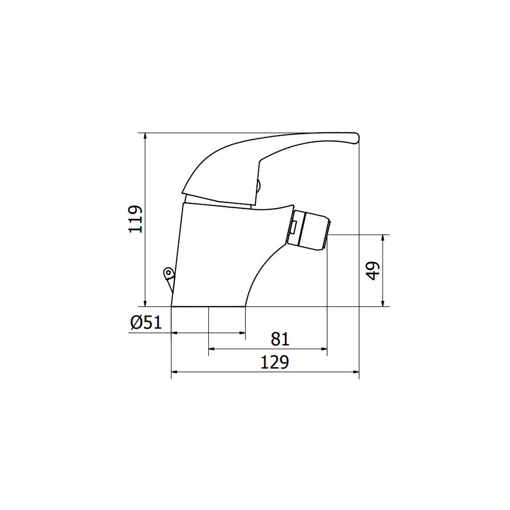 Robinet de bidet ROVIRA Oman