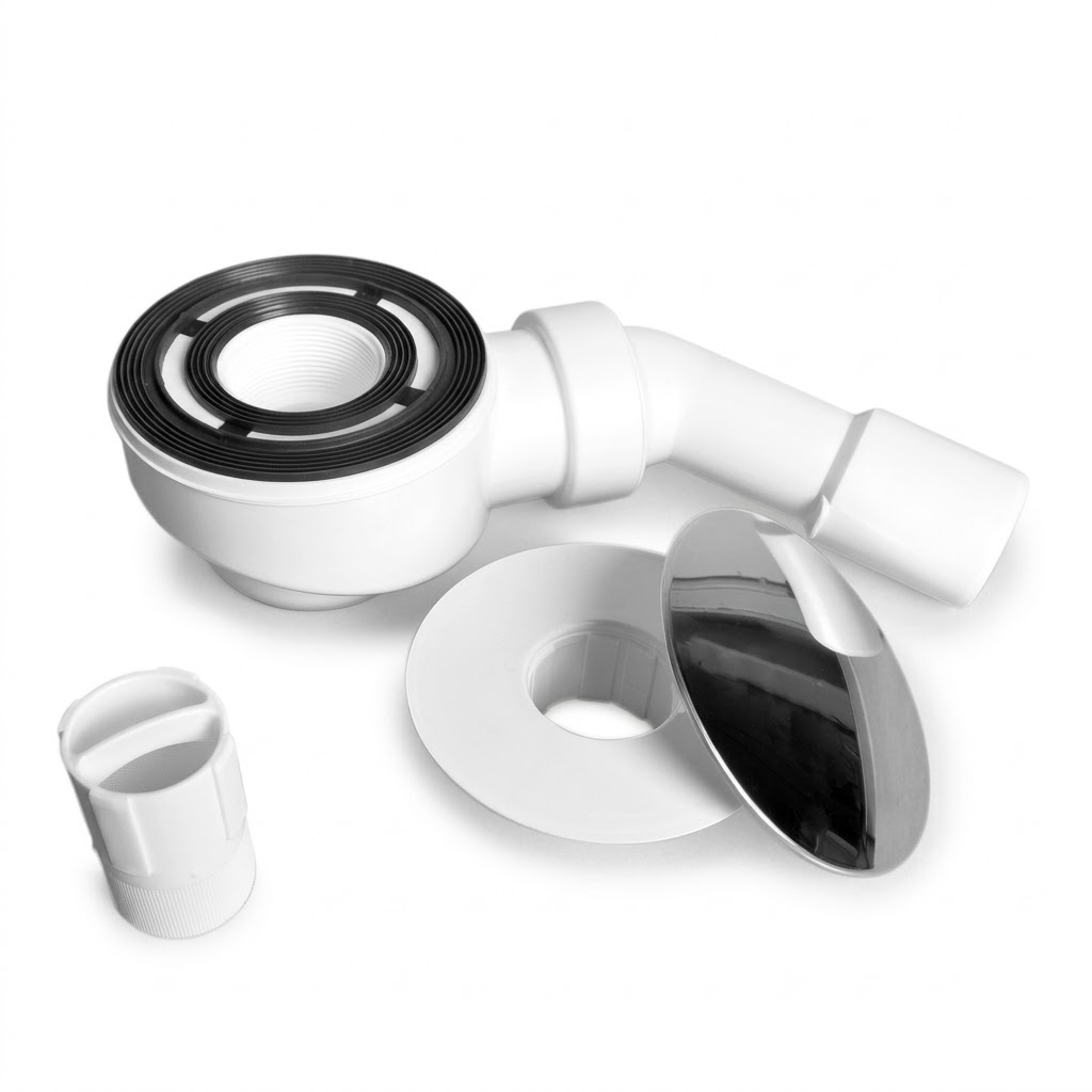 Garniture de vidage pour receveur de douche AQUADE avec grille de recouvrement Ø110 mm