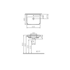 VITRA Sento 63x49 Vanity Top