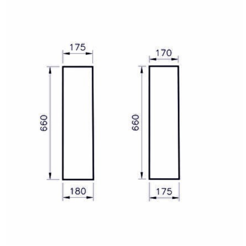 Cache-siphon VITRA Integra Pedestal  65